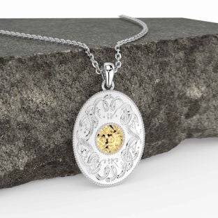 Gold Silver Celtic Warrior Necklace