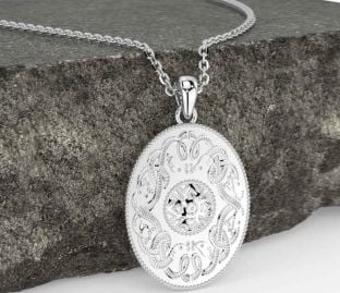 Silver Celtic Warrior Necklace