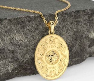 Gold Celtic Warrior Necklace