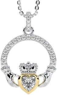 Ladies Sapphire Silver Celtic Trinity knot Ring 