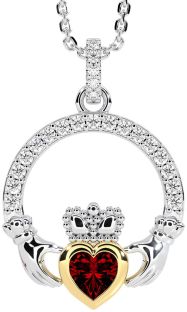 Ladies Sapphire Silver Celtic Trinity knot Ring 