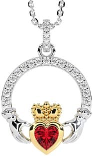 Ladies Sapphire Silver Celtic Trinity knot Ring 