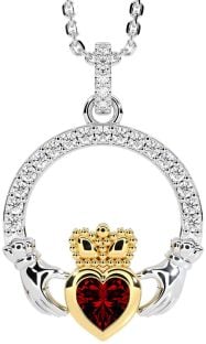 Ladies Sapphire Silver Celtic Trinity knot Ring 