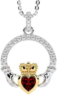 Ladies Sapphire Silver Celtic Trinity knot Ring 