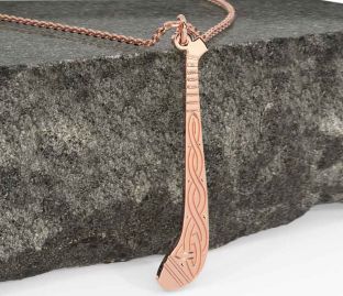 Rose Gold Silver Celtic Necklace