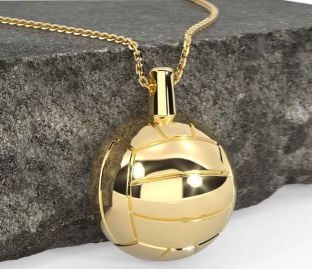 Gold Gaelic Irish Football GAA Necklace