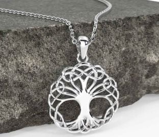 Silver Celtic Tree of Life Necklace