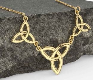 Gold Celtic Trinity Knot Necklace