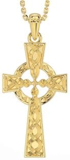 Gold Celtic Cross Necklace