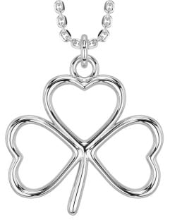 Silver Shamrock Necklace