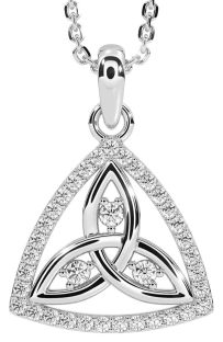 Classic Ladies White & Yellow Gold Claddagh Ring