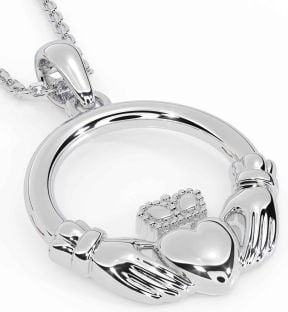 Silver Claddagh Necklace
