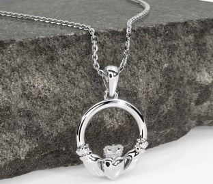 Silver Claddagh Necklace