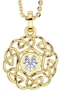 Diamond Gold Celtic Necklace