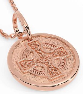 Rose Gold Celtic Cross Necklace