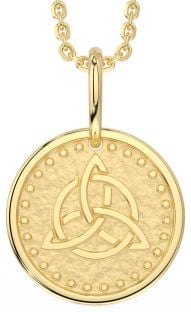 Gold Silver Celtic Trinity Knot Necklace