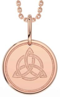 Rose Gold Celtic Trinity Knot Necklace