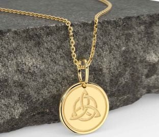 Gold Celtic Trinity Knot Necklace