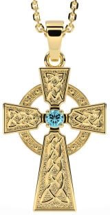 Diamond Gold Celtic Cross Necklace