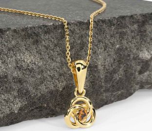 Diamond Gold Celtic Necklace