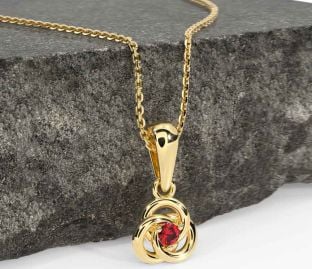 Diamant Guld Keltiskt Halsband