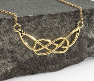 Gold Silver Celtic Necklace