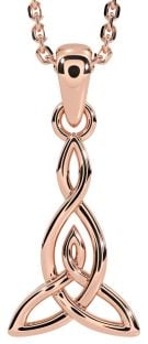 Rose Gold Celtic Trinity Knot Necklace