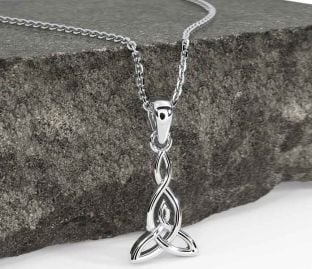 Silver Celtic Trinity Knot Necklace