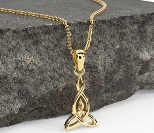 Gold Celtic Trinity Knot Necklace