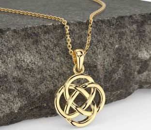Gold Silver Celtic Necklace