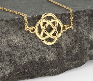 Gold Silver Celtic Necklace