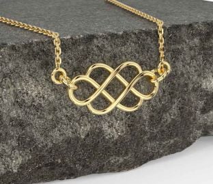 Gold Silver Celtic Necklace