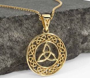 Gold Celtic Trinity Knot Necklace