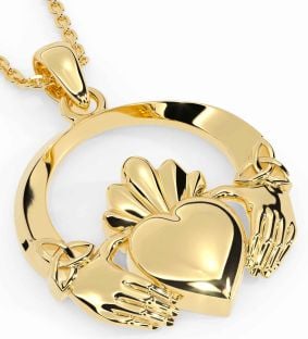 Gold Claddagh Necklace