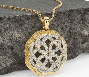 Diamond Gold Celtic Necklace