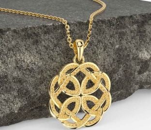 Gold Silver Celtic Necklace
