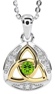 Classic Ladies White & Yellow Gold Claddagh Ring