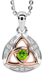 Classic Ladies White & Yellow Gold Claddagh Ring