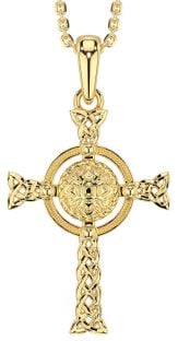 Or celtique Croix Guerrier Trinité Noeud Collier