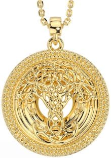 Gold Celtic Tree of Life Necklace