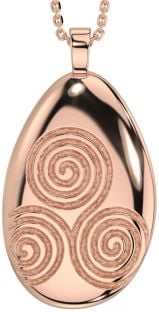 Rose Gold Silber keltisch Halskette