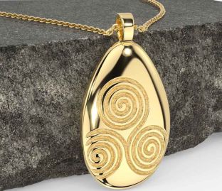 Gold Silver Celtic Necklace