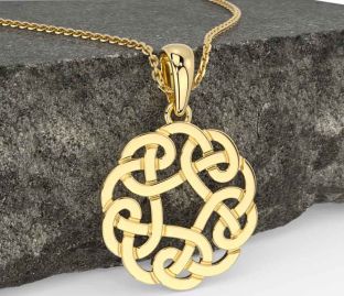 Gold Silver Celtic Necklace