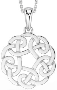 White Gold Celtic Necklace