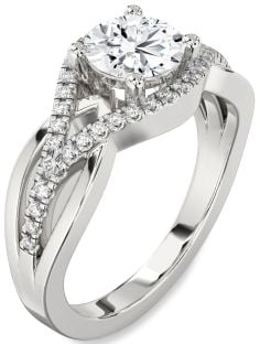Diamond Platinum Round Solitaire Engagement Ring