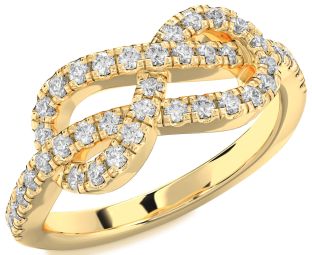 Diamond Gold Infinity Ring