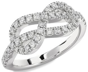 Diamond Platinum Infinity Ring