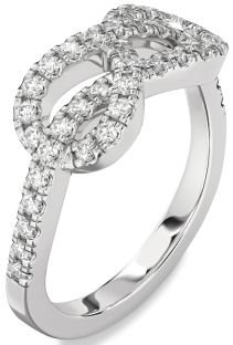 Diamond Platinum Infinity Ring