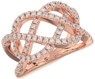 Diamond Rose Gold Infinity Ring