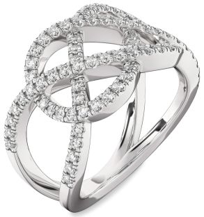 Diamond Platinum Infinity Ring
